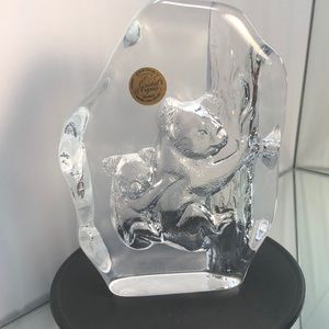 Crystal koala, bear paper, weight shelf, decoration clear crystal